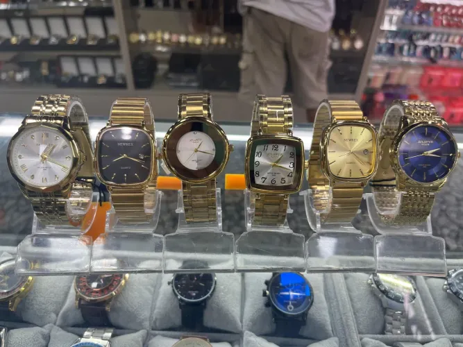 Relógio Atlant's original pulseira de metal, Ca da de aço inox aprova de água