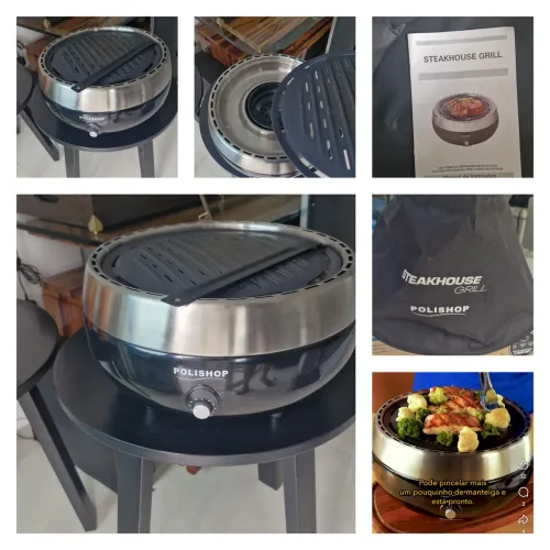 Churrasqueira Steakhouse grill Polishop Elétrica usada 2 vezes