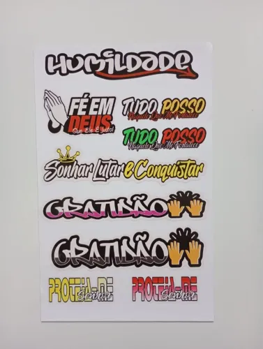Cartelas adesivas