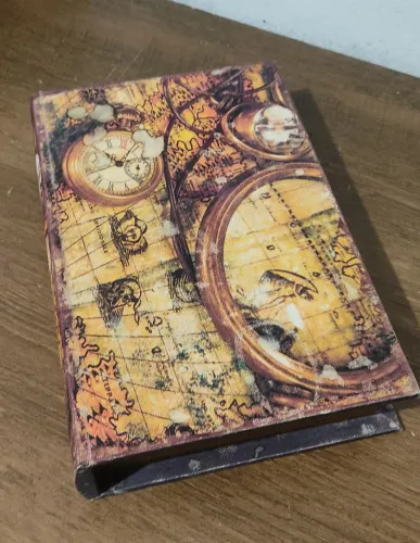 Livro caixa para decoração/porta treco