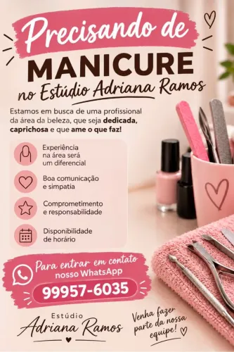 Vaga para Manicure