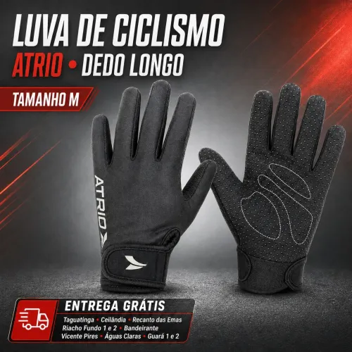 Luva de Ciclismo Atrio Dedo Longo M