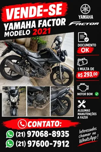 VENDO MOTO YAMAHA FACTOR
