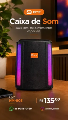 Caixa de Som BYZ HM-309