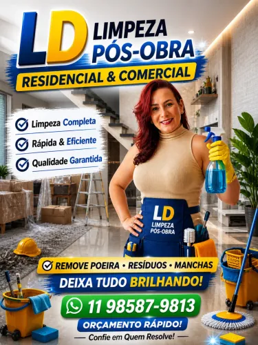 Limpeza pós obra