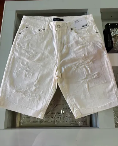 Bermuda Aéropostale Slim Off White Nova Importada
