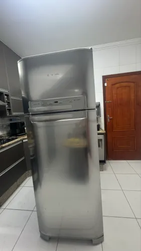 Geladeira duplex inox 490 litros Electrolux