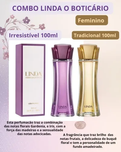 Combo Linda tradicional + Linda Irresistível feminino - O Boticário