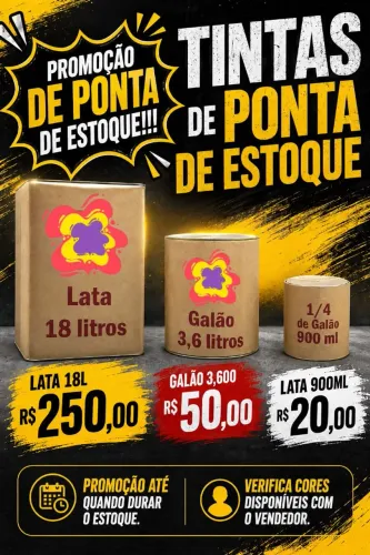 Tintas imobiliárias e automotivas