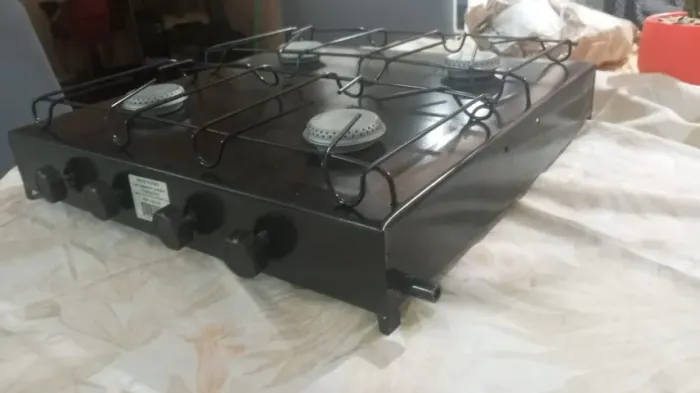 Fogão portátil 4 bocas (para utilização ao ar livre) / Mishe / Novo