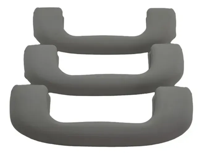 Kit 3 Puxador Alça Teto Pqp Chevrolet Tracker 2021 Original Cinza
