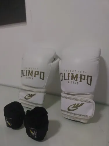 Luva de Boxe Branca Olimpo