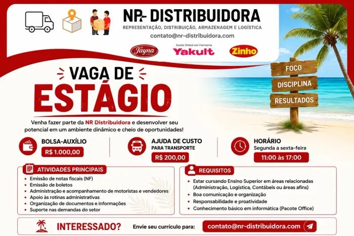 Estágio em Administração, Logística e afins.