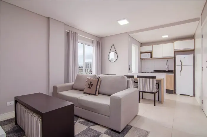 Aluguel - Apto. 1Quarto 40m² - Todo Mobiliado e Decorado - 1 Vaga Coberta/Livre - Bairro B