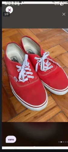 Tênis Vans Original Vermelho 