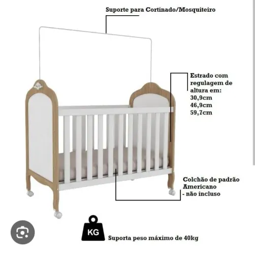BERÇO AMERICANO novíssimo