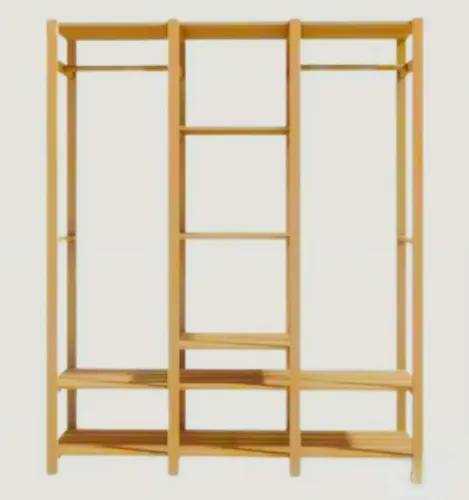 Estante Guarda-Roupa Clouset Pinus 