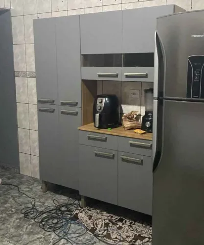 Cozinha cinza compacta 2.21 de largura
