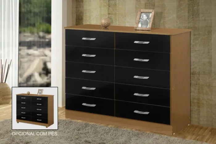 Cômoda Paraty 10 gavetas
