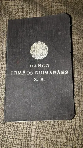 Caderneta antiga banco irmãos guimararaes