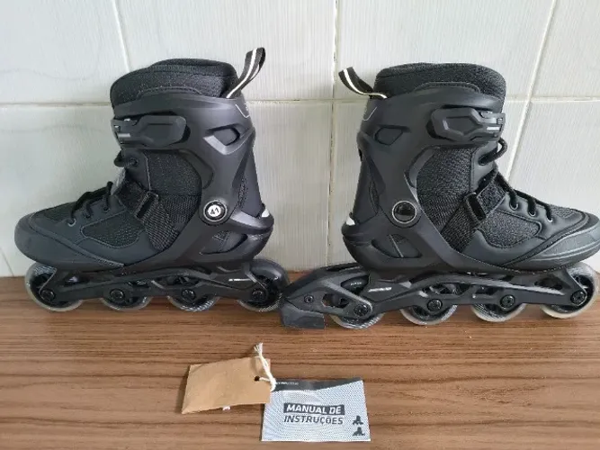 Patins Adulto Inline Fit 100 Oxelo Preto - Tam: 41