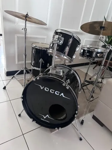 Bateria acústica completa kit de pratos zerados