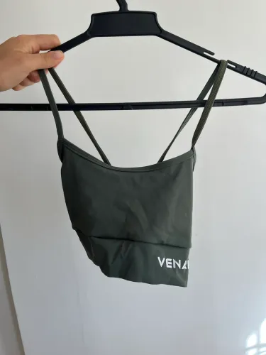 Top fitness Venari, alças finas, logo estampado