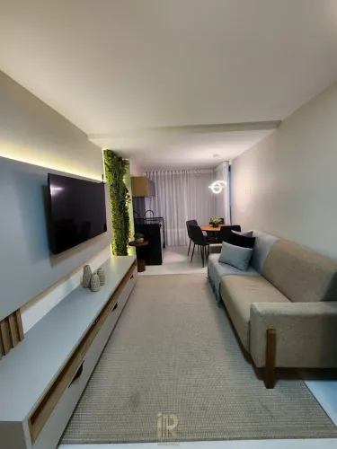 Aluguel de Apartamento Alto Padrão Mobiliado na Praia de Itaparica - 02 Quartos e 01 Vaga