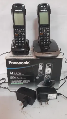 Telefone Panasonic Sem fio Dec 6.0 Digital Usado - Falta as Pilhas