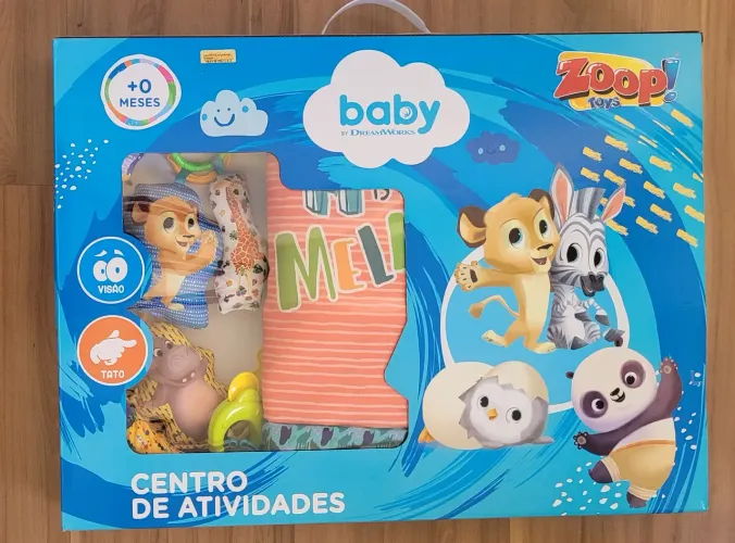 Vendo centro de atividades, tapete acolchoado, chocalho