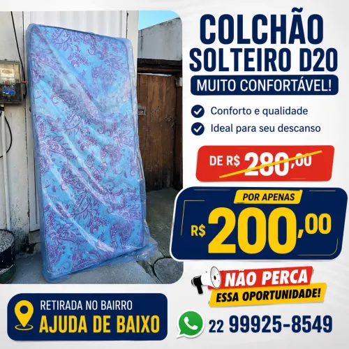 Colchão de solteiro D20