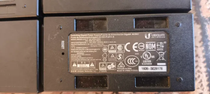4 Fonte poe ubiquiti 24v gigabyte
