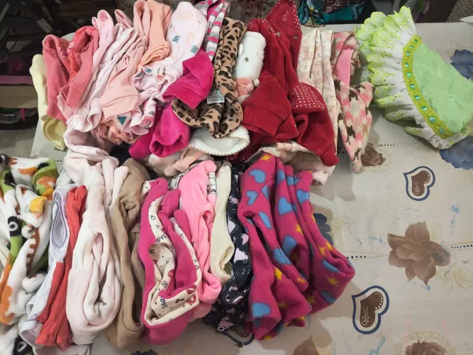 Lote roupas bebê menina P M G