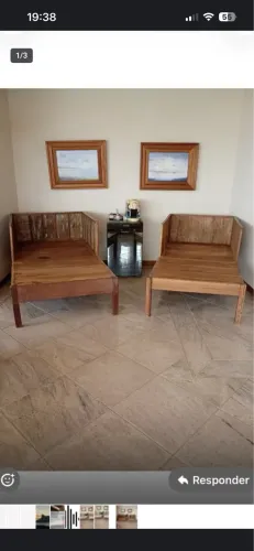 2 Chaisses lungues stilo retrô