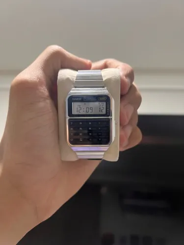 CASIO VINTAGE CALCULADORA - DIGITAL RETRÔ PRATEADO