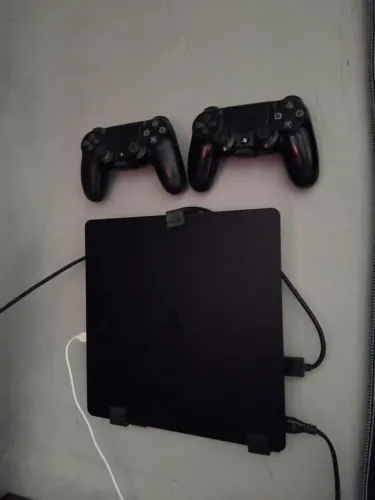 Ps4 slim 500g completo com 2 controle