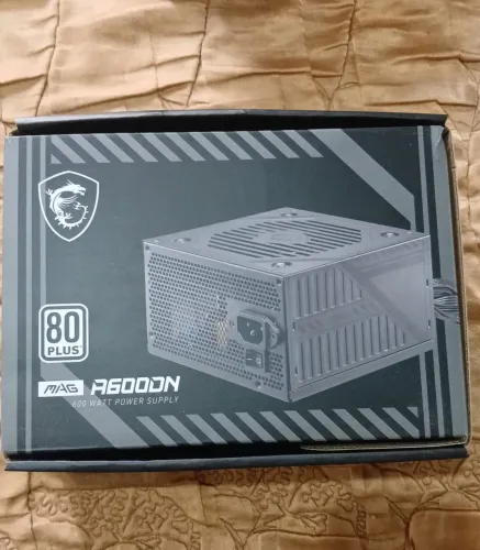 Fonte Msi Mag A600dn 600w 80 Plus Pfc Ativo Preto