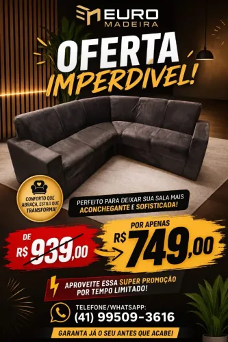 Sofá de Canto Havai - Novo