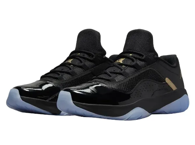 Air Jordan 11 Cmft Low Black Gold Tamanho 42