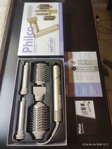 Escova para cabelo 4 em 1 dobrável da fhilco nova 