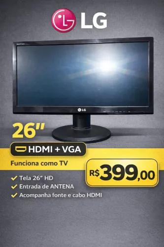 Monitor / TV LG 26? - HDMI e VGA