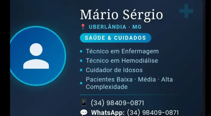 Técnico de Enfermagem e Cuidador de idoso