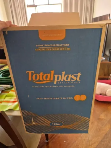 Caixa com 780 Copos Térmicos de Isopor 120ml - Total Plast