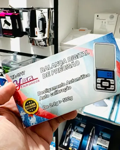Mini Balança Digital de Precisão Escala de 0,1grs - 500grs