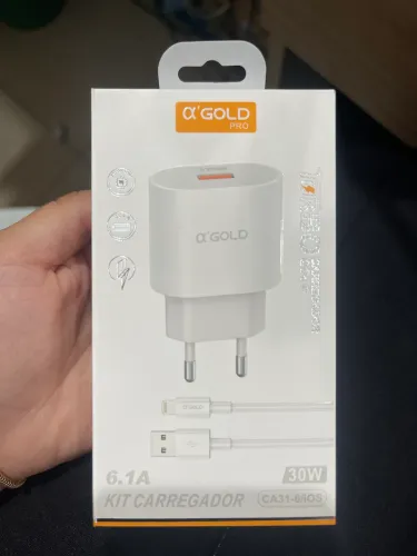 Carregador turbo iphone gold pro