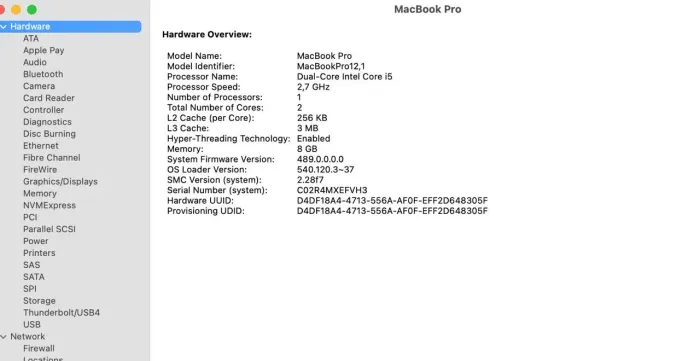Macbook Pro 13 polegadas
