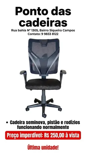 Vende cadeira de escritório seminova