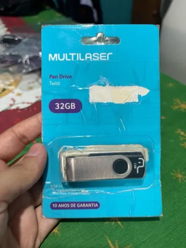Pendrive Multilaser Twist 32gb Preto Original