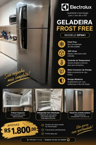 Geladeira Frost Free Electrolux