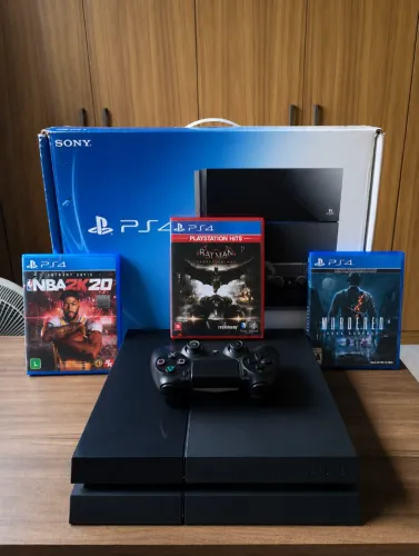 [OPORTUNIDADE] Playstation 4 + 3 jogos + 1 controle + Caixa + nota fiscal + manuais + cabo